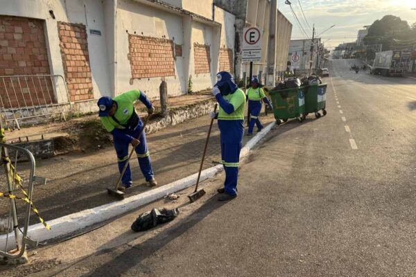 Serviços de limpeza são intensificados nos pontos da programação dos 111 anos de Porto Velho