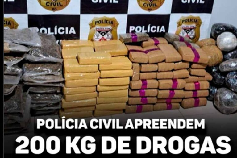 Polícia Civil e Ibama apreendem 194 quilos de maconha em operação no Rio Guaporé