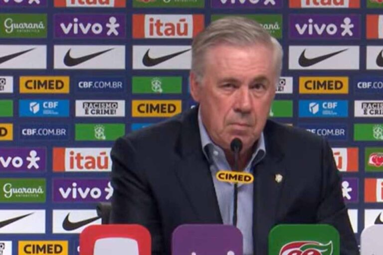 Ancelotti divulga convocação da Seleção Brasileira para amistosos na Ásia