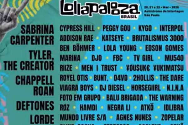 Lollapalooza 2026 divulga programação diária e inicia venda de ingressos