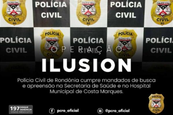 Polícia Civil realiza buscas na Secretaria de Saúde e no Hospital de Costa Marques