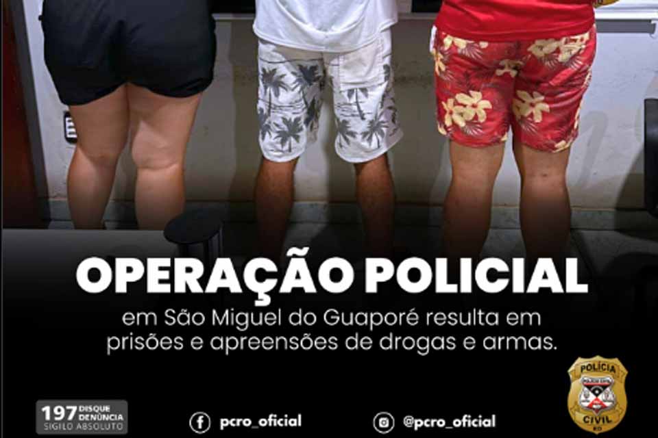 <div style="
                font-size: 18px;
                font-weight: bold;
                color: #0073aa;
                margin-bottom: 5px;
                text-transform: uppercase;
            ">MANDADOS CUMPRIDOS</div>Operação policial em São Miguel do Guaporé resulta em prisões e apreensões