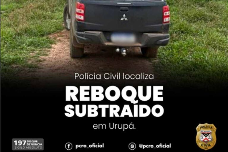 Reboque furtado em Urupá é recuperado pela Polícia Civil