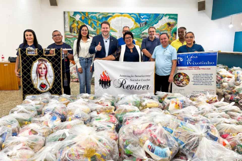 <div style="
                font-size: 18px;
                font-weight: bold;
                color: #0073aa;
                margin-bottom: 5px;
                text-transform: uppercase;
            ">DOAÇÃO DE ALIMENTOS</div>Assembleia Legislativa distribui cestas básicas arrecadadas na Corrida da Democracia