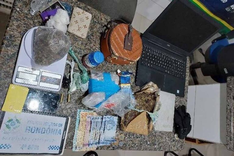 Polícia Militar recupera objetos furtados e apreende drogas em operação realizada em Cacoal