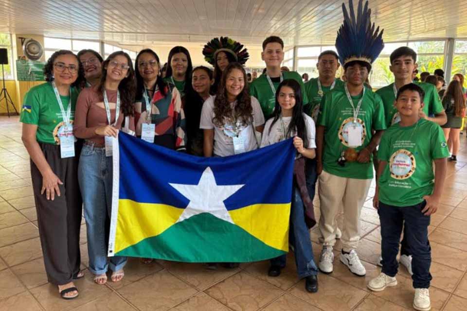 <div style="
                font-size: 18px;
                font-weight: bold;
                color: #0073aa;
                margin-bottom: 5px;
                text-transform: uppercase;
            ">EDUCAÇÃO E SUSTENTABILIDADE</div>Rondônia conquista primeiro lugar em gincana ambiental na VI Conferência Nacional Infantojuvenil