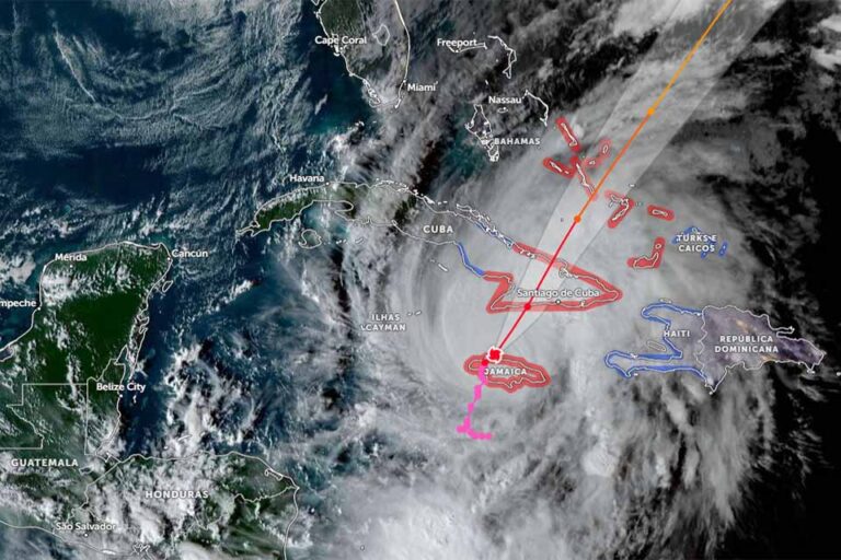 Furacão Melissa chega à Jamaica com ventos próximos de 300 km/h e governo amplia evacuações