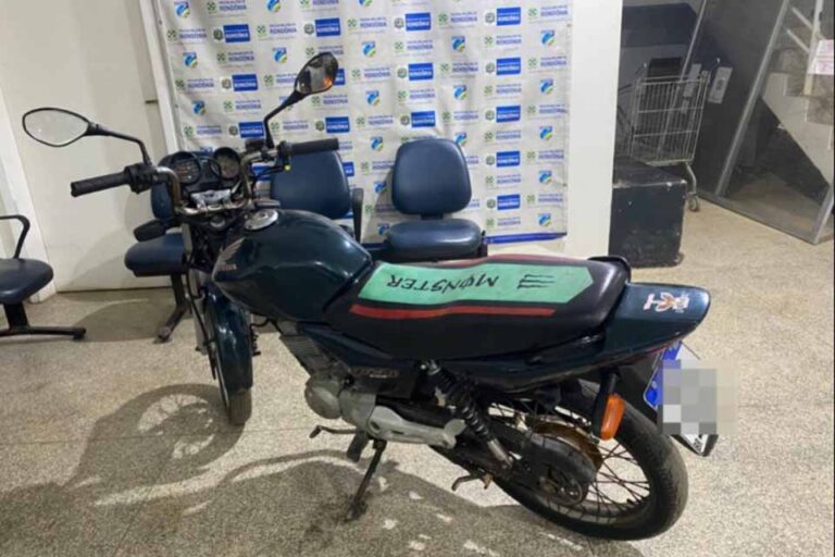 Polícia Militar recupera motocicleta com registro de furto em Ariquemes