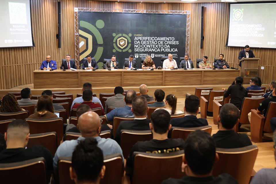 <div style="
                font-size: 18px;
                font-weight: bold;
                color: #0073aa;
                margin-bottom: 5px;
                text-transform: uppercase;
            ">PREPARO TéCNICO</div>MPRO promove capacitação sobre gestão de crises para órgãos de segurança pública em Rondônia