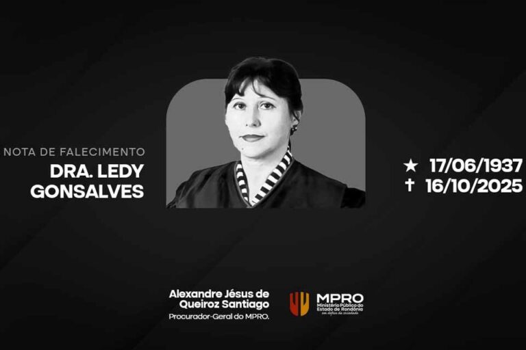 Falecimento da procuradora aposentada Ledy Gonsalves é comunicado pelo MPRO