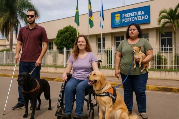 Consulta pública propõe regulamentar acesso com cães-guia e animais de suporte emocional em Porto Velho