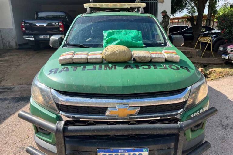 Polícia Militar apreende 7,3 quilos de maconha e prende cidadão boliviano em Guajará-Mirim