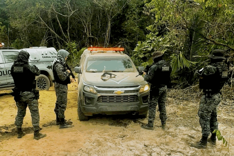 Ação do BPChoque durante Operação de Reintegração de Posse resulta em troca de tiros e apreensão de armas em Machadinho do Oeste