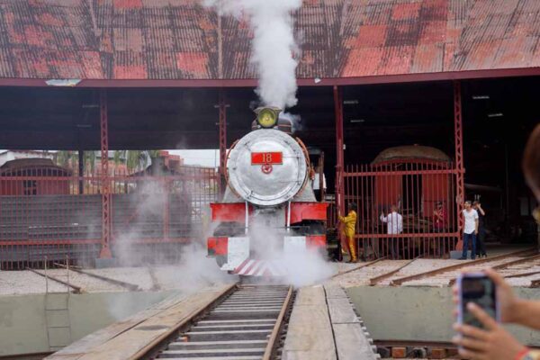Locomotiva 18 terá nova exibição no domingo, 23, no Complexo da Estrada de Ferro Madeira-Mamoré
