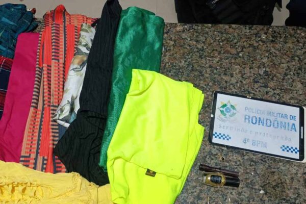 Furto a loja de confecções resulta em prisões em Cacoal