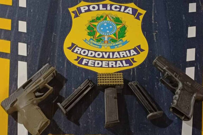 Homem é preso pela PRF em Ji-Paraná por porte ilegal de arma de fogo