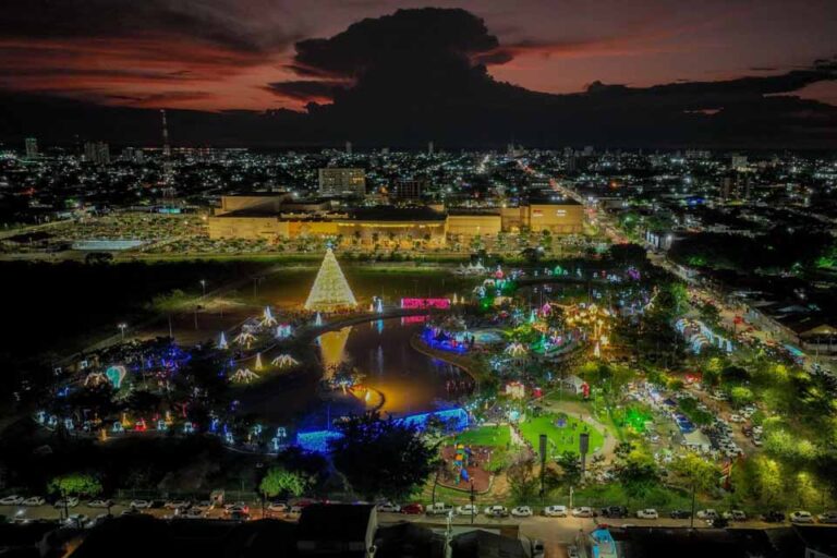 Atrações de Natal começam a funcionar no Parque da Cidade neste sábado (22)