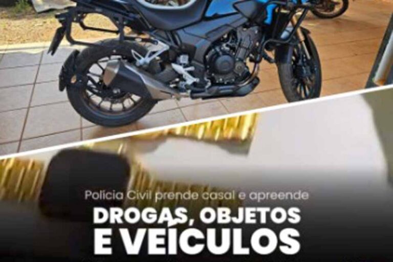 Polícia Civil prende casal e apreende materiais durante cumprimento de mandados em Guajará-Mirim