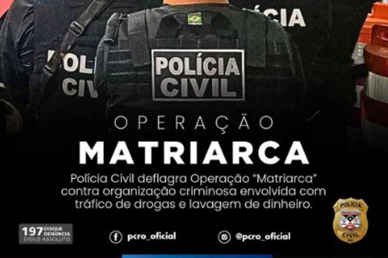 Operação “Matriarca” cumpre mandados em Rondônia e Amazonas contra grupo suspeito de tráfico e lavagem de dinheiro