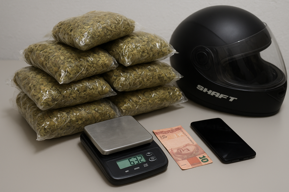 Polícia Militar prende homem por tráfico de drogas após abordagem em Vilhena