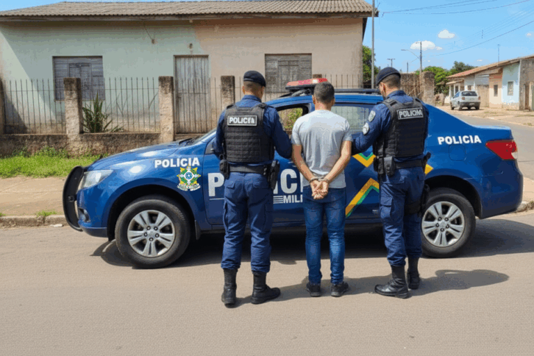 Homem com mandado de prisão é detido pela Polícia Militar em área rural de Cacoal