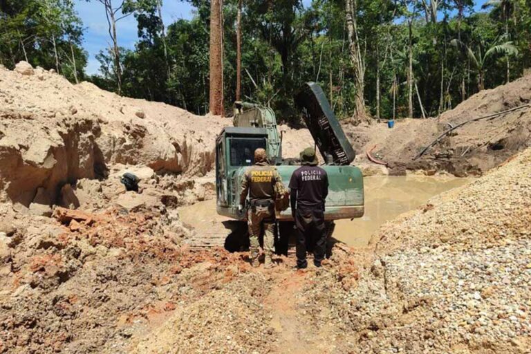 PF deflagra operação contra garimpo ilegal na Terra Indígena Tubarão Latundê