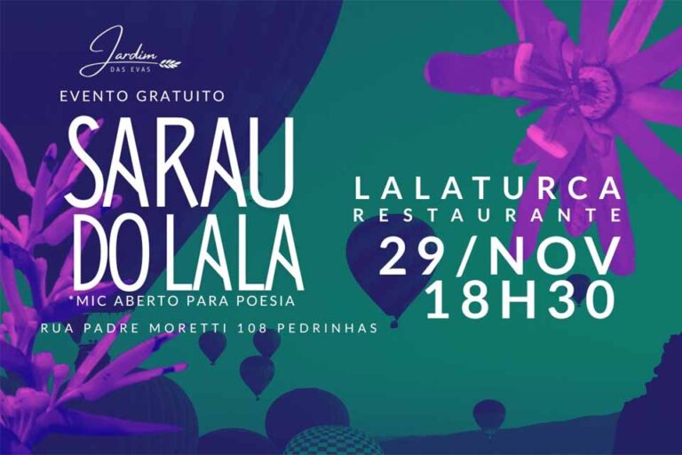 Sarau do Lala anuncia programação artística em edição inaugural no La La Turca