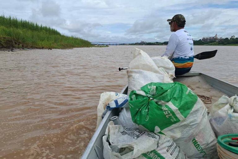 Mutirão Rio Limpo encerra atividades da Agrotec 2025 na orla do Rio Madeira
