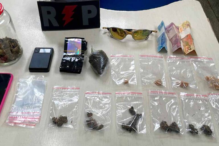 Polícia Militar apreende drogas e detém suspeito por tráfico no Jardim das Seringueiras