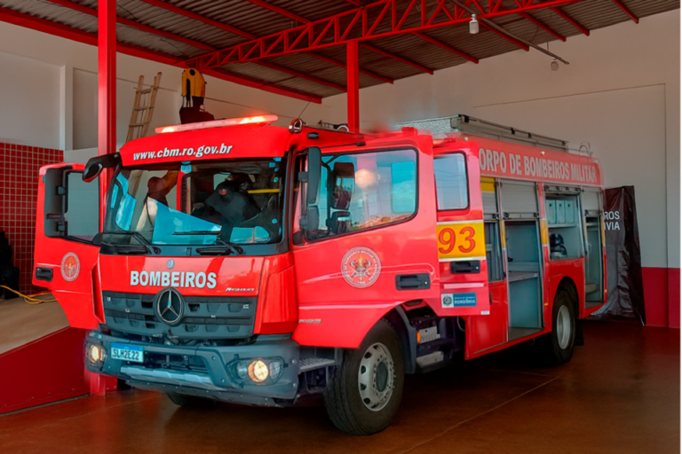 Governo de Rondônia entrega novo quartel dos bombeiros e amplia investimentos em segurança em Pimenta Bueno
