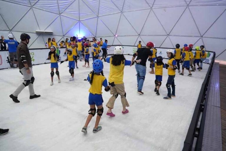 Alta procura leva pista de patinação no gelo a abrir 3 mil novas vagas no Parque da Cidade