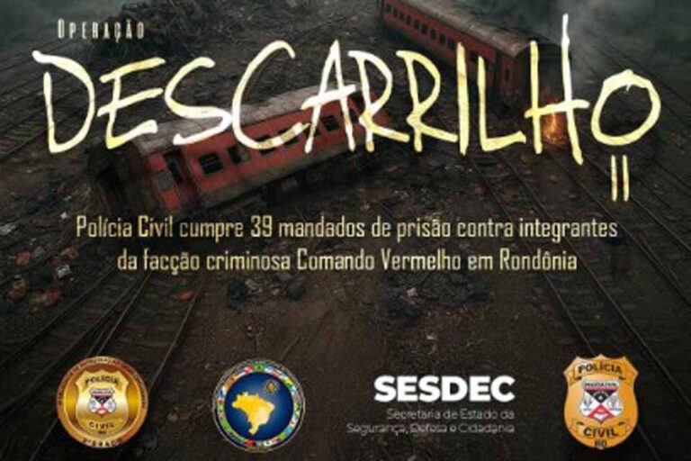 Operação Descarrilho II cumpre 98 medidas cautelares contra investigados por tráfico e organização criminosa em Rondônia