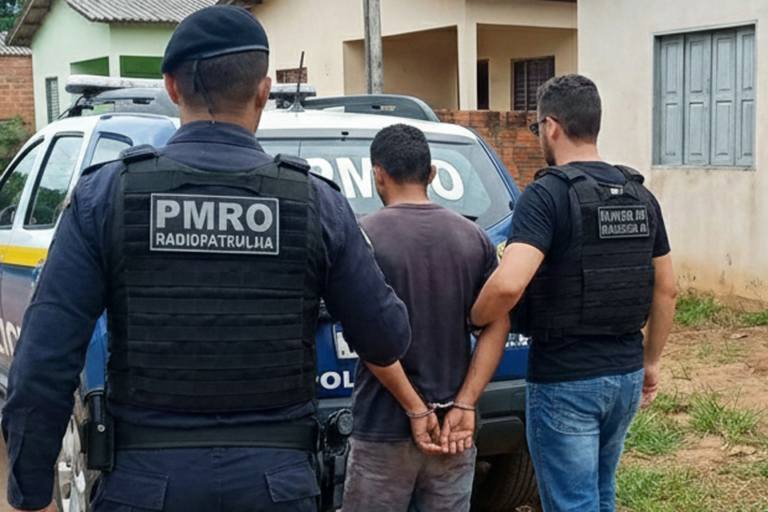 PMRO cumpre mandado judicial e prende foragido da Justiça em Guajará-Mirim