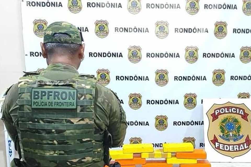 PF e BPFRON interceptam 10 quilos de cocaína durante operação na zona portuária de Guajará-Mirim