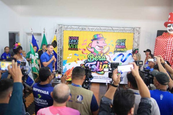 Carnaval 2026 de Porto Velho tem programação oficial e identidade visual lançadas no prédio do Relógio