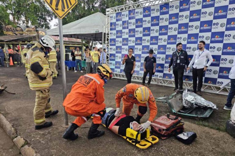 Ação conjunta em Porto Velho integra educação no trânsito e incentivo à doação de sangue