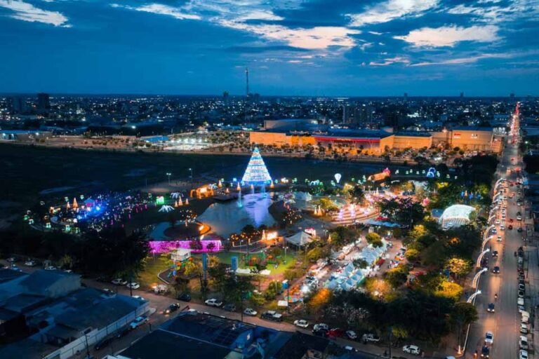Decoração Porto Velho Luz no Parque da Cidade é prorrogada até 11 de janeiro após grande público