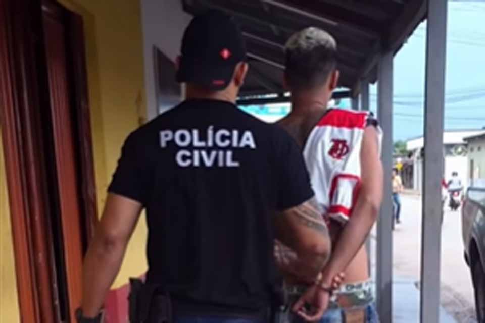 <div style="
                font-size: 18px;
                font-weight: bold;
                color: #0073aa;
                margin-bottom: 5px;
                text-transform: uppercase;
            ">FORAGIDO</div>Polícia Civil prende suspeito de homicídio e procura segundo envolvido em Porto Velho