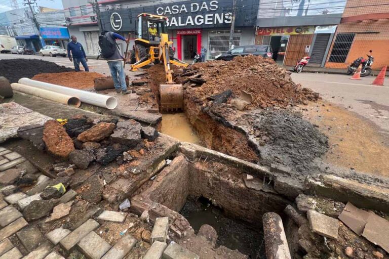 Obra de drenagem na Sete de Setembro reduz risco de alagamentos na região central de Porto Velho