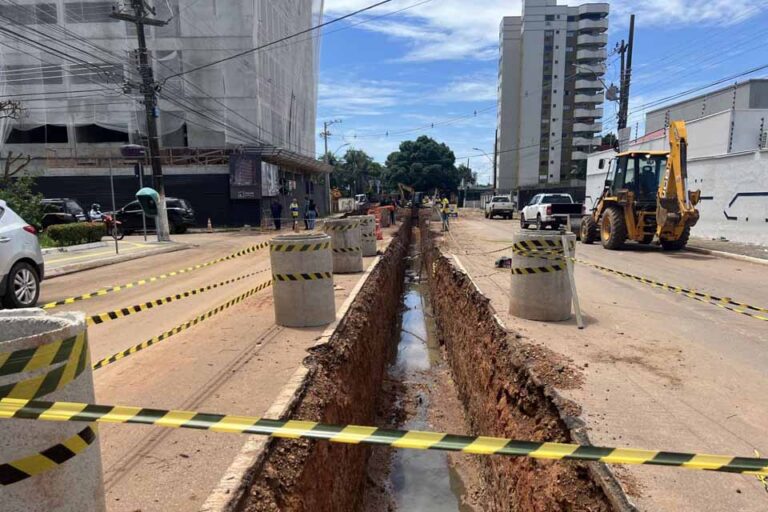 Prefeitura executa nova drenagem na avenida Lauro Sodré para conter alagamentos no bairro Olaria