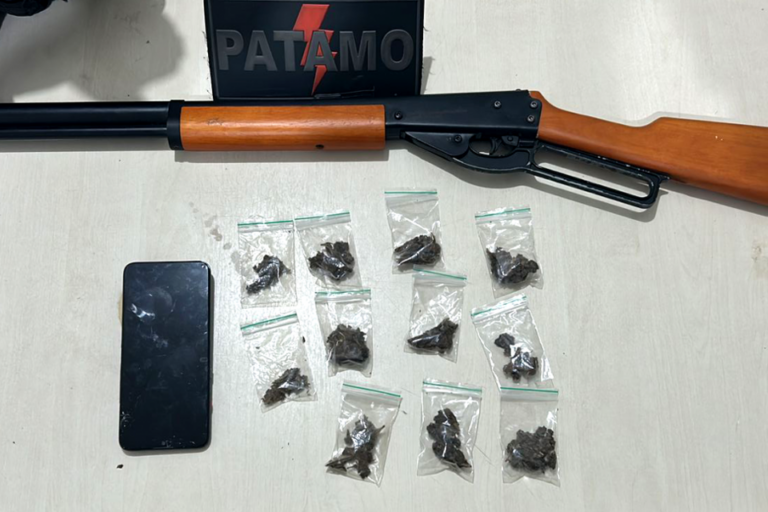 Polícia Militar desarticula ponto de tráfico e apreende drogas no bairro Novo Ji-Paraná