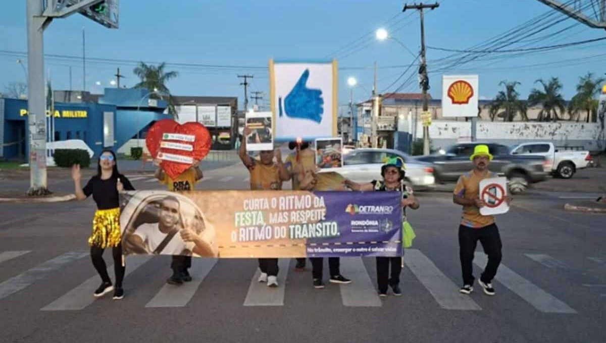 Campanha Carnaval Seguro intensifica ações de educação no trânsito em Porto Velho e no interior de Rondônia