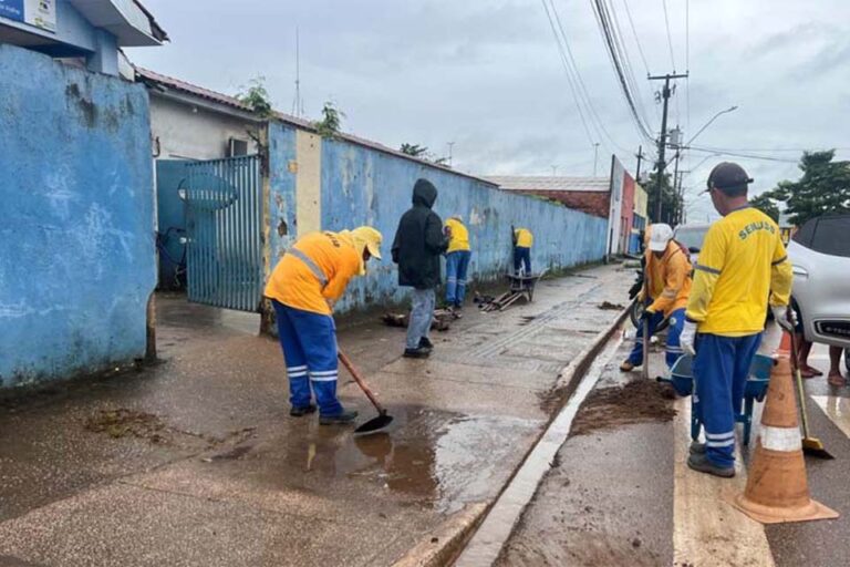 Mutirão de limpeza alcança 80 escolas municipais antes do início do ano letivo em Porto Velho