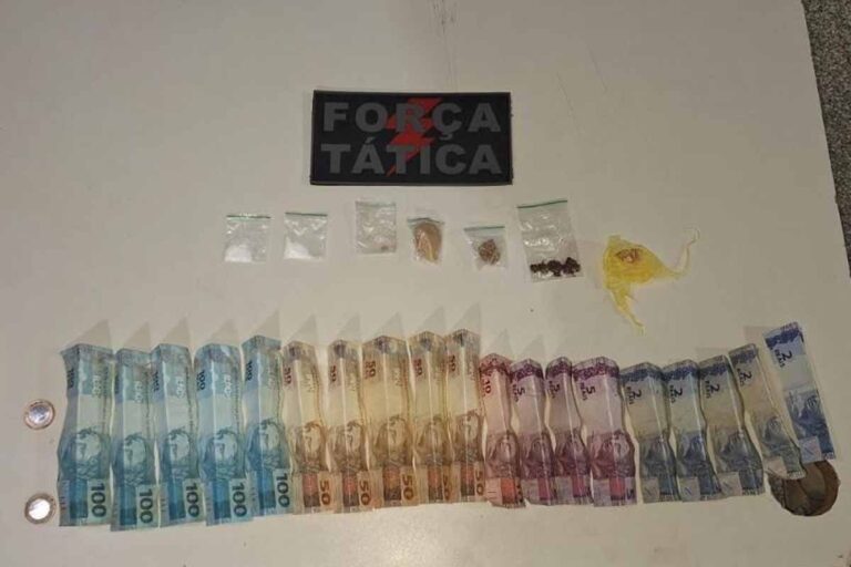 Força Tática prende suspeito por tráfico de drogas durante operação policial no setor ST 02, em Ariquemes