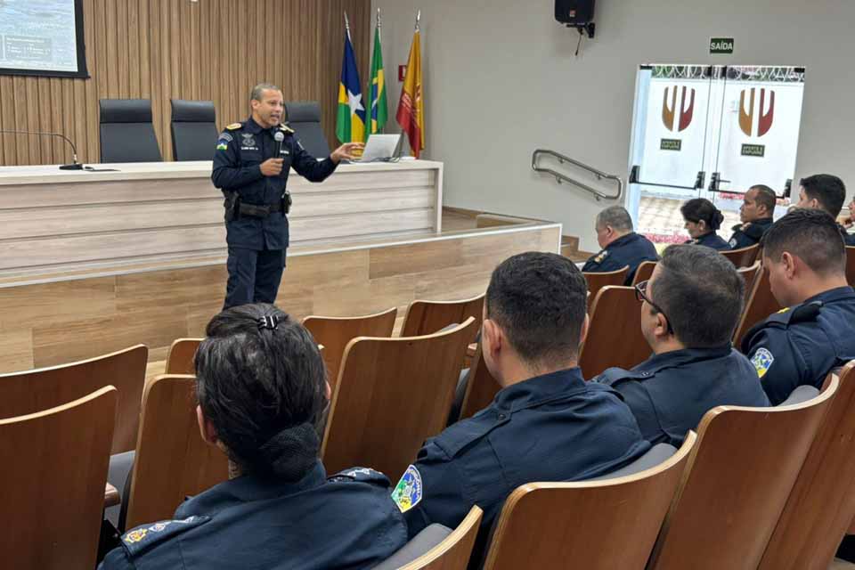 <div style="
                font-size: 18px;
                font-weight: bold;
                color: #0073aa;
                margin-bottom: 5px;
                text-transform: uppercase;
            ">LEI DE PROMOÇÕES</div>Comandante-Geral da PM, coronel Glauber Souto, debate Lei de Promoções e Organização Básica em Ariquemes