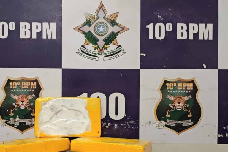 Mais de 5 kg de pasta base de cocaína são apreendidos após confronto durante operação integrada em Parecis (RO)