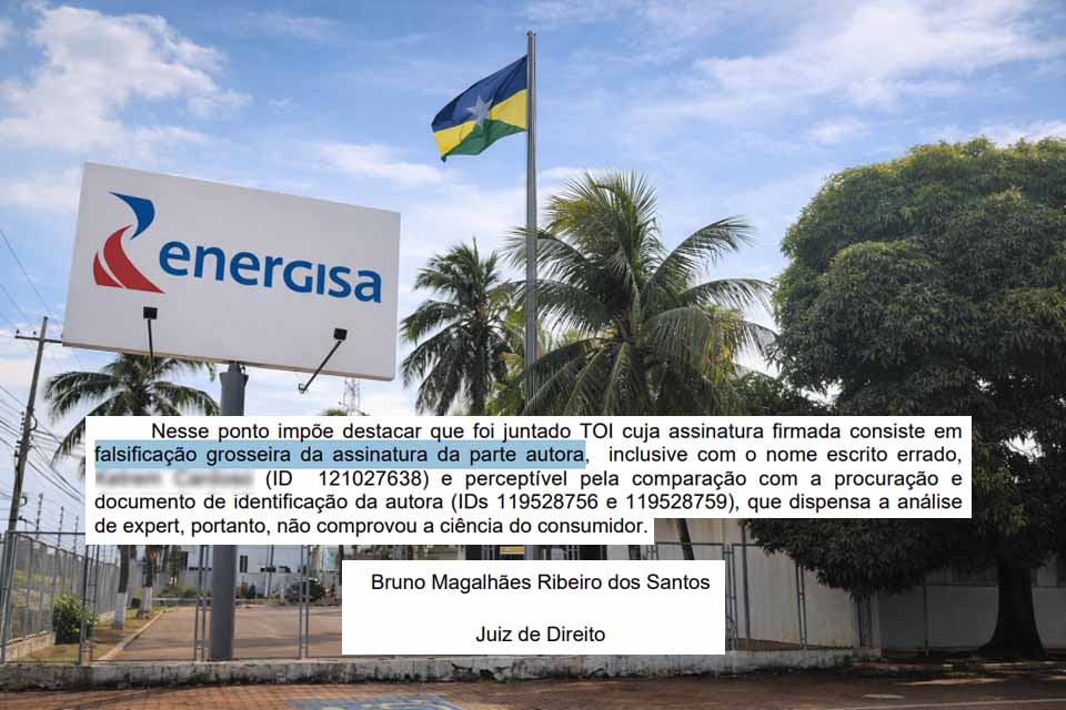 Juiz anula mais de R$ 19 mil em débitos apontado pela Energisa contra consumidora e crava uso de assinatura falsa em inspeção