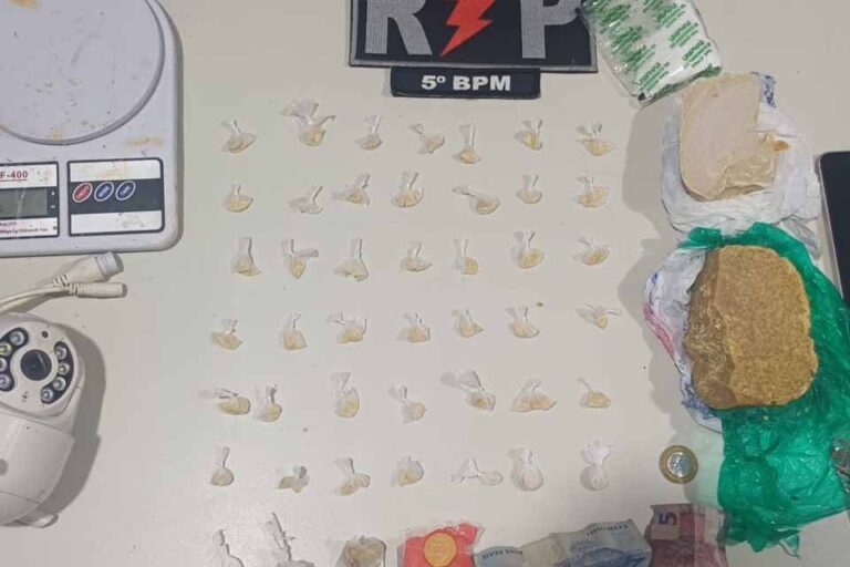 PM apreende 45 porções de crack e prende suspeito por tráfico no bairro Escola de Polícia, em Porto Velho