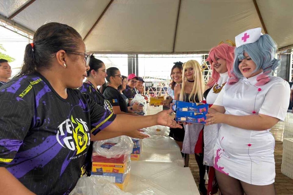 Só no primeiro dia, TecnoGame PVH arrecada 9 toneladas de alimentos e amplia ações sociais em Porto Velho
