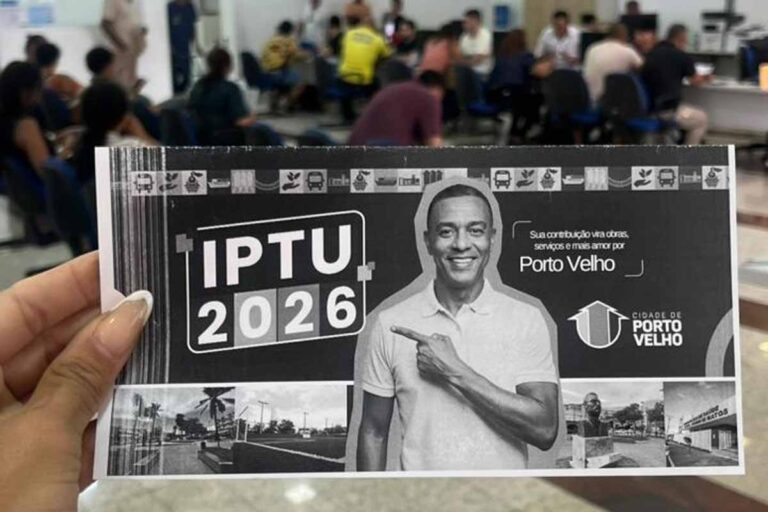 Prefeitura de Porto Velho mantém desconto de 10% no IPTU 2026 até 5 de março e orienta contribuintes sobre atendimento